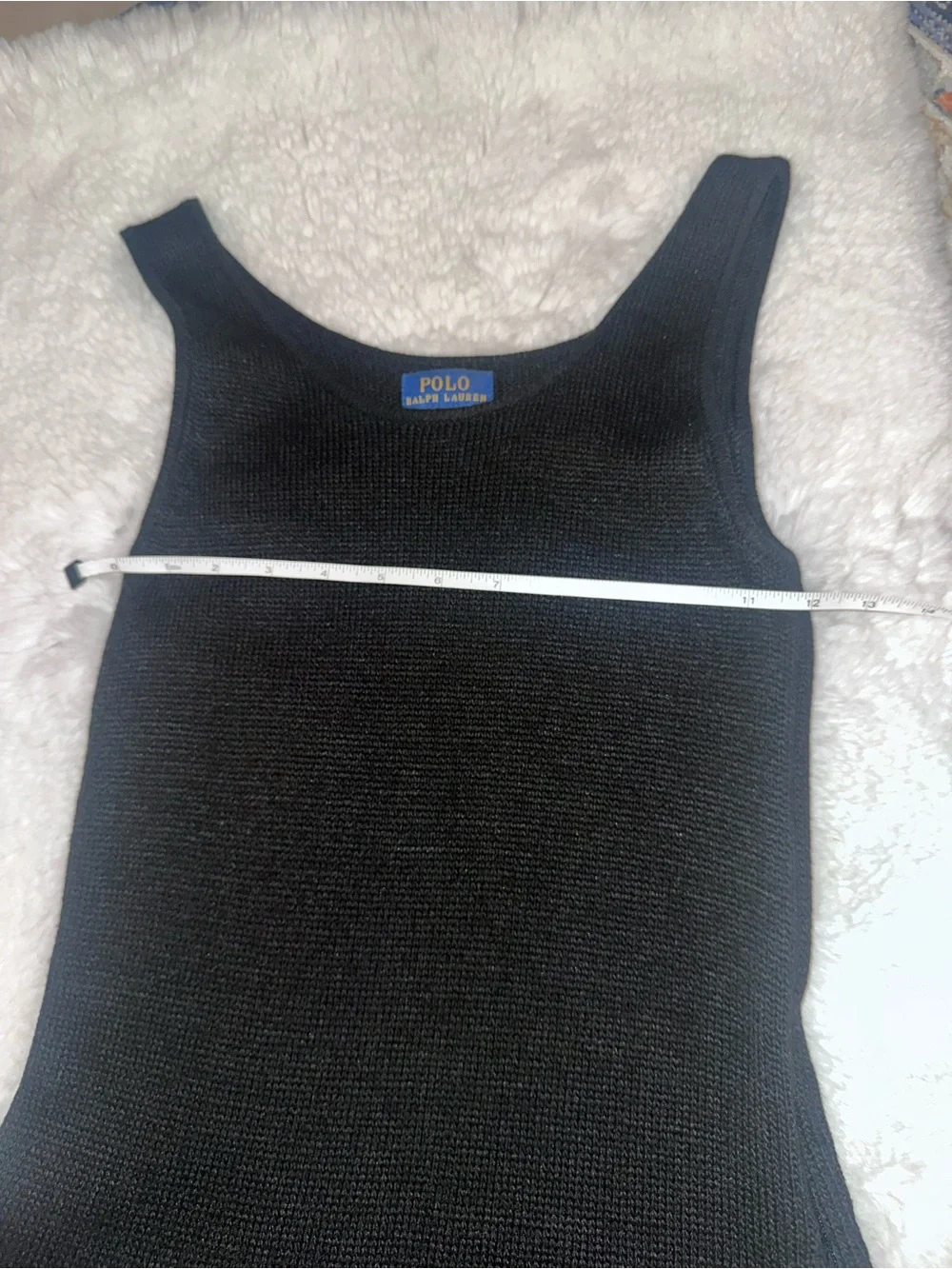 Polo Ralph Lauren Girls Black Knit Drop-Waist Sequin Pleated Dress L/XL Pristine